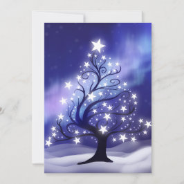 Starry Julgran-kort Julkort