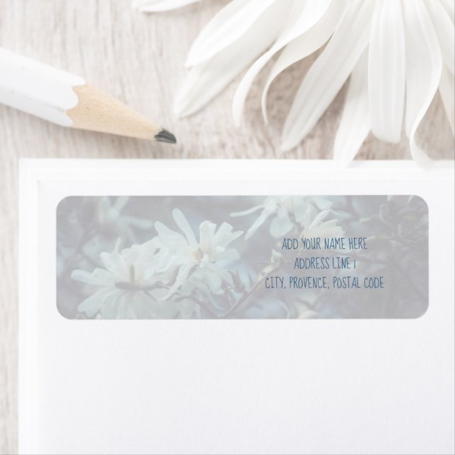 Starry Magnolia 3172 Returadress Etikett (Insitu)