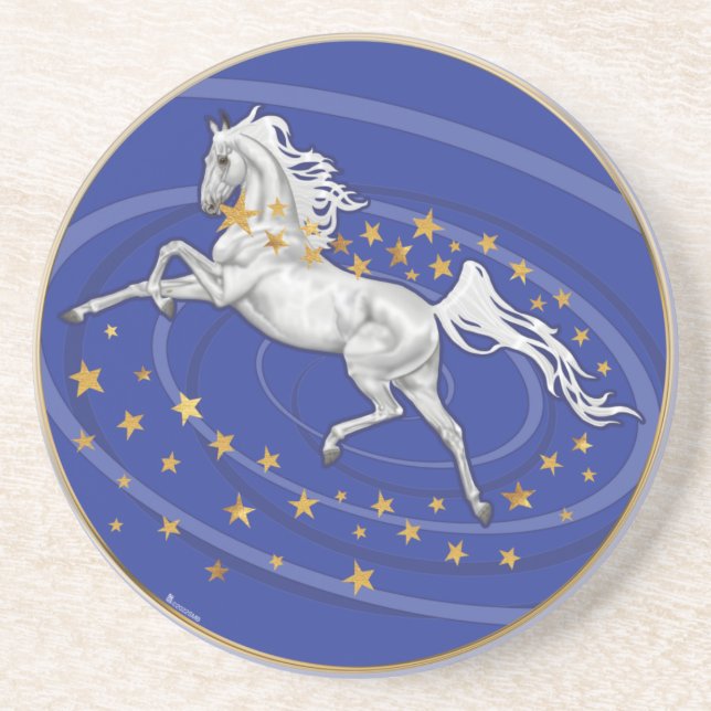 Starry Mare Sandstone Underlägg (Framsidan)