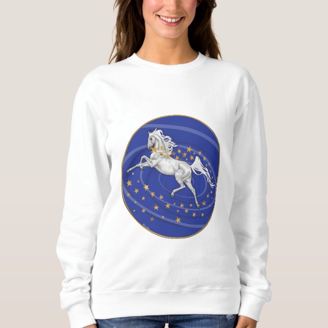 Starry Mare Women's Sweatshirt T Shirt (Framsida)