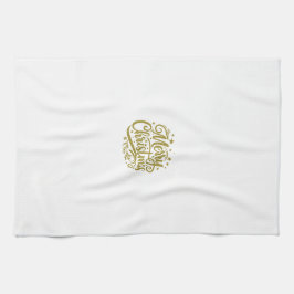 Starry Merry Christmas Greeting Kökshandduk