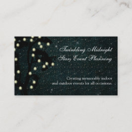 Starry midnatt stränger av att planera för visitkort