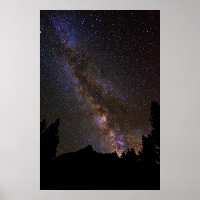 Starry Milky way, Kalifornien Poster (Framsidan)