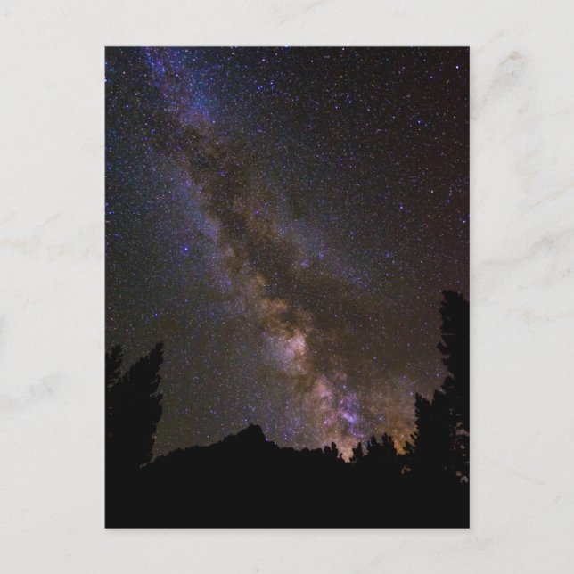 Starry Milky way, Kalifornien Vykort (Framsida)