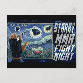 Starry MMA Fight Natt Vykort