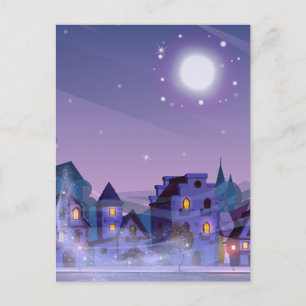 Starry Monlight-hus Vykort
