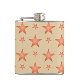 Starry mönster i gradient terracotta orange fickplunta