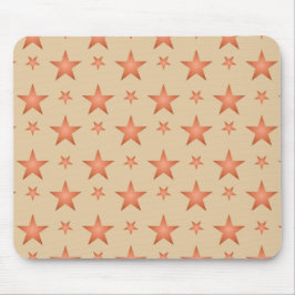Starry mönster i gradient terracotta orange musmatta