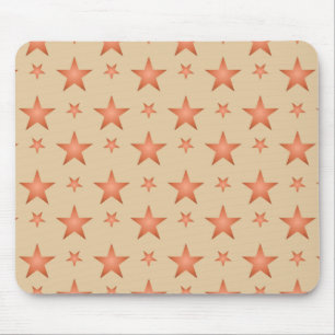 Starry mönster i gradient terracotta orange musmatta