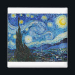Starry Natt 1889 av Vincent van Gogh Magnet<br><div class="desc">Vincent Willem van Gogh (holländska: [ˈvɪ nsɛ nt ˈʋ ɪ lakɱvexiexiexiexiexiexix] (lyssna);[not 1] 30 mars 1853 - 29 juli 1890) var en nederländsk postimperiistisk målare som postumt blev ett av de mest berömd och inflytelserika figurerna i den Westerna konsten. Under ett årtionde skapat han omkring 2 100 konstverk, varav omkring...</div>