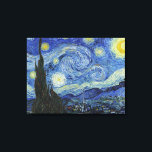 Starry Natt av Van Gogh Canvastryck<br><div class="desc">Starrinatten av Van Gogh. Besök min butik om du vill ha mer intressant design och fler valmöjligheter för färg => zazzle.com/iwheels*</div>