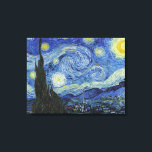 Starry Natt av Van Gogh Canvastryck<br><div class="desc">Starrinatten av Van Gogh. Besök min butik om du vill ha mer intressant design och fler valmöjligheter för färg => zazzle.com/iwheels*</div>
