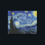Starry Natt av Van Gogh Canvastryck<br><div class="desc">Arbetet "The Starry Night Starry Night" (holländska: De sterrennacht) är en målning av den nederländske postimponerande konstnären Vincent van Gogh. I juni 1889 skildras synen utanför sitt sanitariumfönster på Saint-Rémy-de-Provence (i södra Frankrike) nattetid, även om den målades från minnet under dagen. Det har funnits i den permanenta samlingen av Modern...</div>