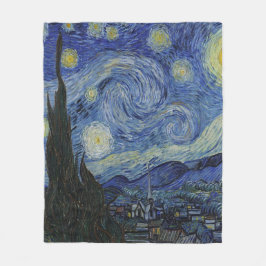 Starry Natt av Van Gogh Fleecefilt
