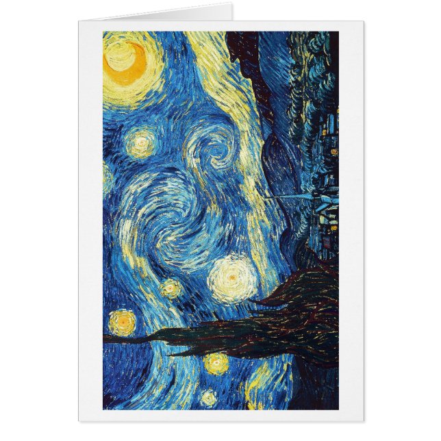 STARRY NATT av VAN GOGH Hälsningskort (Framsidan)