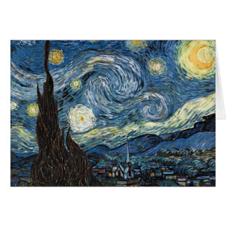 Starry Natt av Van Gogh Hälsningskort