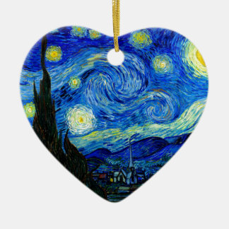 Starry natt av Van Gogh Julgransprydnad Keramik