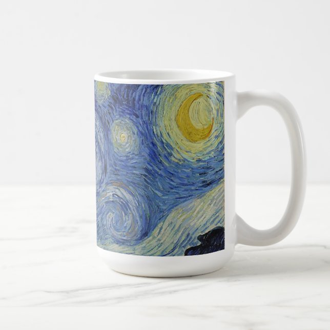 Starry Natt av Van Gogh Kaffemugg (Höger)