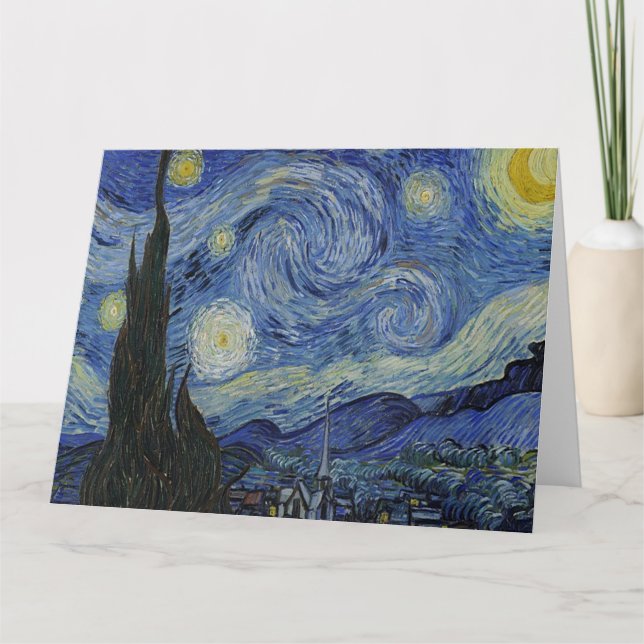 Starry Natt av Van Gogh Kort (Framsida)