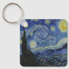 Starry Natt av Van Gogh Nyckelring