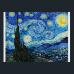 Starry Natt av Van Gogh Poster<br><div class="desc">Vincent van Gogh's The Starry Night (1889) är ett av de mest ikoniska arbetena efter intryck. I Saint-Rémy fångas en snurrande fullt himmel av känslor och rörelse,  i motsats till byn lugn nedanför. Dess djärva färg och uttryckliga penseldrag gör det till ett tidlöst mästerverk.</div>