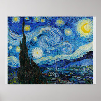 Starry Natt av Van Gogh Poster