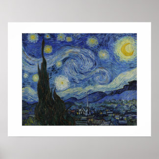 Starry Natt av Van Gogh Poster