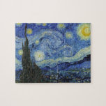 Starry Natt av Van Gogh Pussel<br><div class="desc">Besök min affär om du vill ha mer intressant design och fler valmöjligheter i färg. => zazzle.com/iwheels*</div>