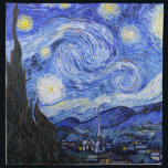 Starry Natt av Van Gogh Tygservett<br><div class="desc">En oljemålning från den underbara nederländska målaren Vincent Van Gogh (1853-1890), som av vissa betraktades som hans mest berömd biet av konsten, hade Van Gogh målat "Stjärnnatten" 1889 från minnet när han bodde i en asyl i Frankrike där han hade checkat in sig för depression.Scenen skildrar synen från hans sovrumsfönster....</div>