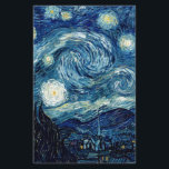 Starry natt av Vincent Van Gogh Brevpapper<br><div class="desc">Starry natt av Vincent Van Gogh</div>
