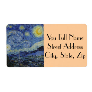 Starry natt av Vincent Van Gogh Fraktsedel