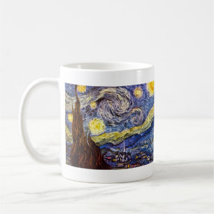 Starry natt av Vincent Willem Van Gogh Kaffemugg