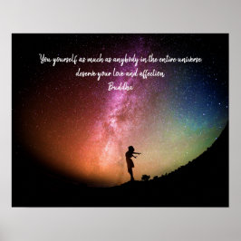 Starry Natt du förtjänar din Kärlek-buddha-offert Poster