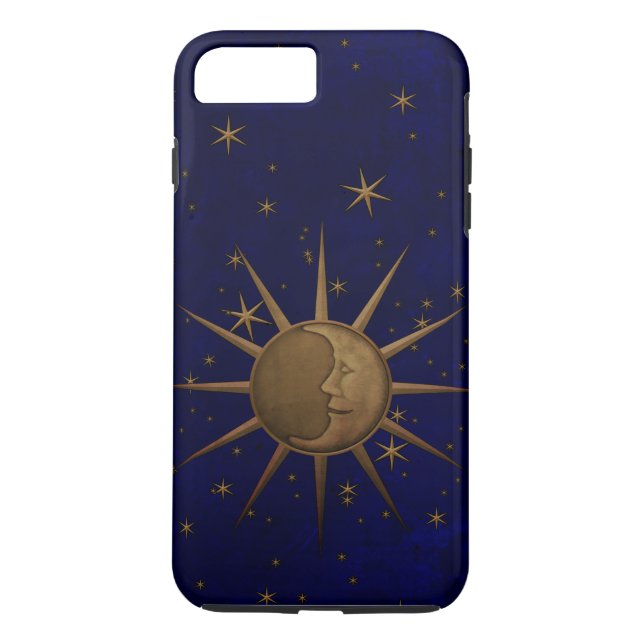 Starry natt för himmelsk solmåne Case-Mate iPhone skal (Baksida)