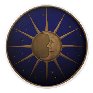 Starry natt för himmelsk solmåne knopp