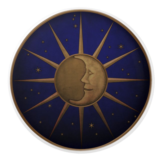 Starry natt för himmelsk solmåne knopp (Framsidan)