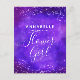 Starry Natt Galaxy, blir du min ungflicka? Inbjudningar