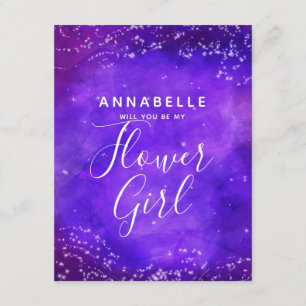 Starry Natt Galaxy, blir du min ungflicka? Inbjudningar