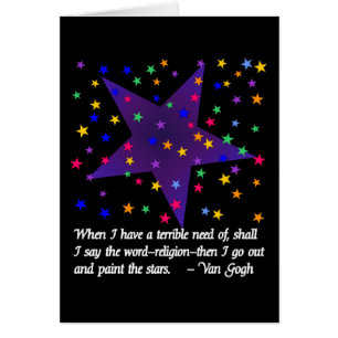 Starry natt hälsningskort