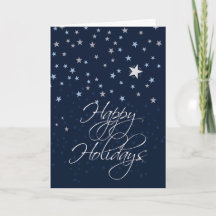 Starry Natt Helgdag Card