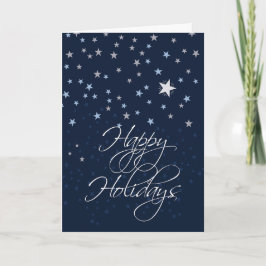 Starry Natt Helgdag Card Kort