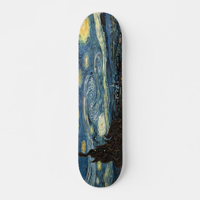 Starry natt old school skateboard bräda 21,6 cm (Framsida)