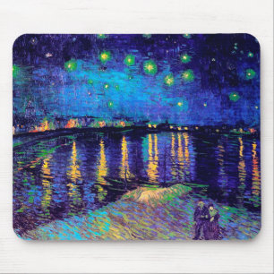 Starry Natt om Rhone Van Gogh Fine Art Musmatta