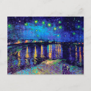 Starry Natt om Rhone Van Gogh Fine Art Vykort