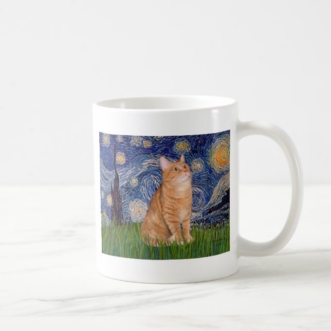 Starry Natt - Orange Tabby 46 Kaffemugg (Höger)