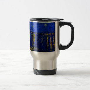 Starry natt över den Rhone kaffetravel mug 2 Resemugg