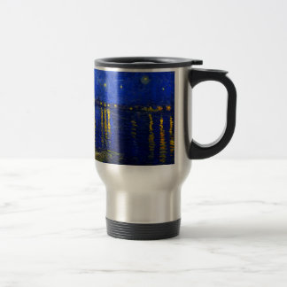Starry natt över den Rhone kaffetravel mug 2 Resemugg
