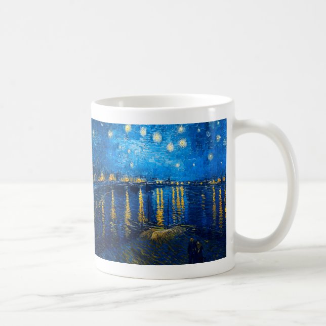 Starry natt över Rhonen, Van Gogh Kaffemugg (Höger)
