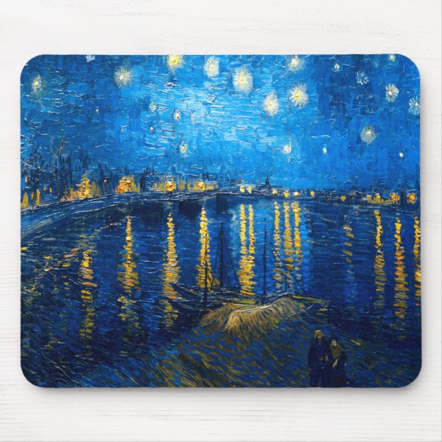 Starry natt över Rhonen, Van Gogh Musmatta (Framsidan)