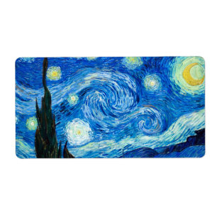 Starry Natt Painter Vincent Van Gogh målade Fraktsedel